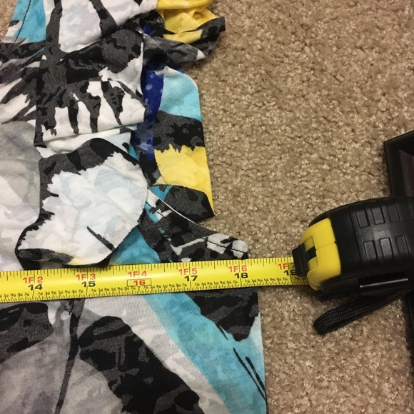 INC / Shirt Sleeveless / Blu Blk Gray wild Medium - Picture 4 of 8